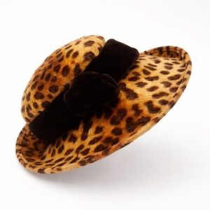 🖤Tami 1961 Leopard Print Felt Hat🖤 NWOT